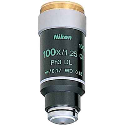 Nikon 100x Plan Phase Oil Immersion Objective for E200